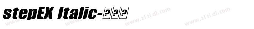 stepEX Italic字体转换